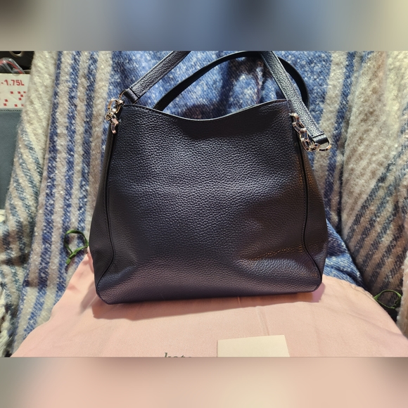 NWOT Kate Spade Hailey Navy Blue Absolutely Stunning Gorgeous 👛 with dust bag - Picture 6 of 16